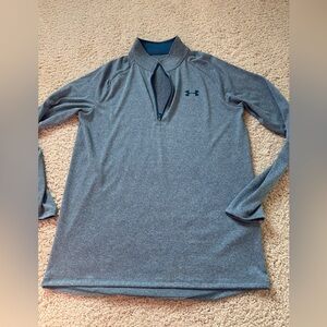 Under Armour Men's Blue Long Sleeve pullover heatgear